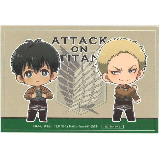 進撃の巨人× プリンセスカフェショップ ポストカード ベルトルト