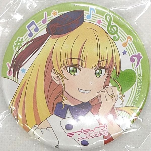 Liella! CatChu! 缶バッジ 平安名すみれ ラブライブ！スーパースター!!「平安名すみれ」スクエア缶バッジ
