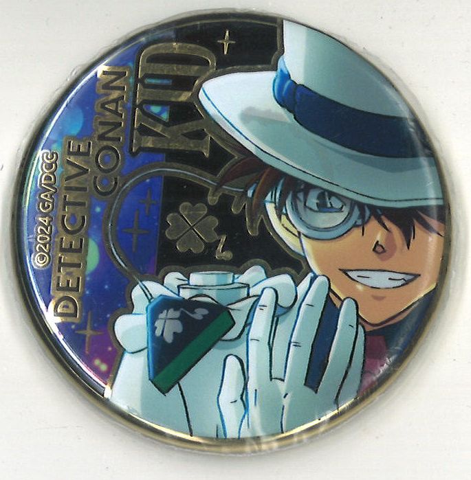 名探偵コナン 100万ドルの五稜星 メタル缶バッジ 怪盗キッド （単品