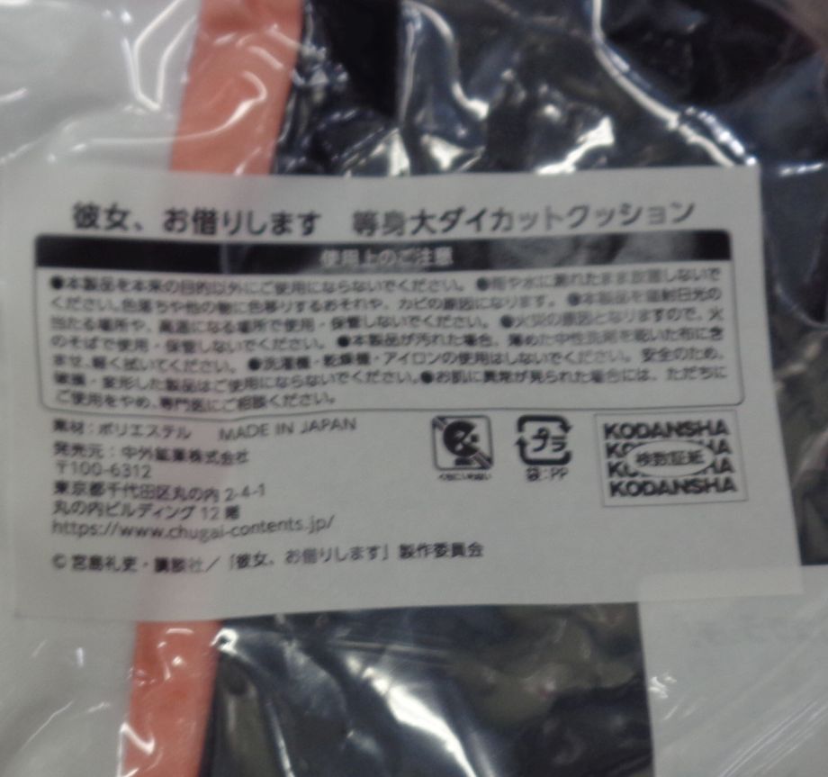 未開封）彼女、お借りします DMMスクラッチ 第二弾 A-1賞 等身大