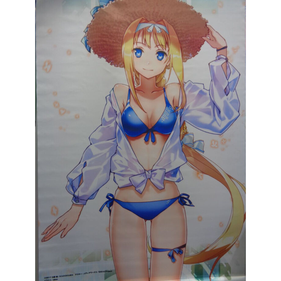C98 SAO アリス 水着煌めく乙女の B2タペストリー 缶バッジ付き 楽天市場】【新品】ソードアート・オンライン アリシゼーション