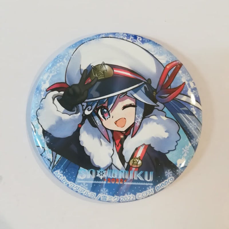 ボーカロイド 雪ミク（キービジュアル） 缶バッジ SNOW MIKU2022