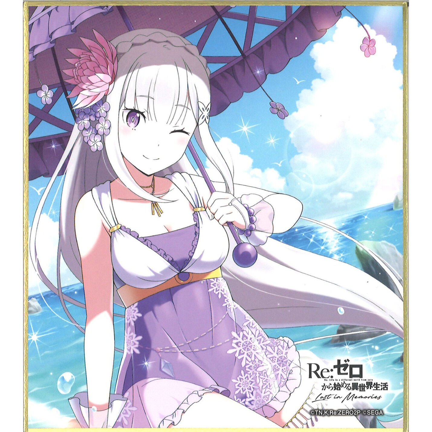 二人で一人　白　異世界常夏生活エミリア　各一枚 original
