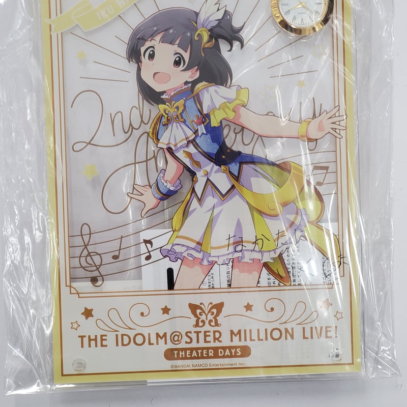 ミリオンライブ！中谷育 時計付アクリルアート ルミエール・パピヨン 