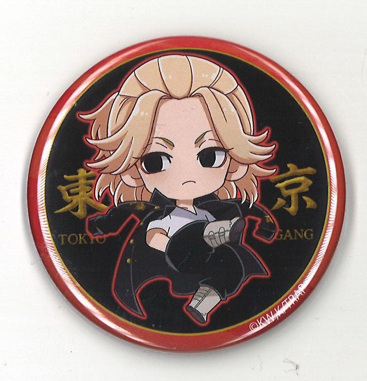 東京リベンジャーズ 旗持ち 缶バッジ 佐野万次郎 最終値下げ ✨️東京リベンジャーズ 東リベ 佐野万次郎 マイキー 旗持ち 缶