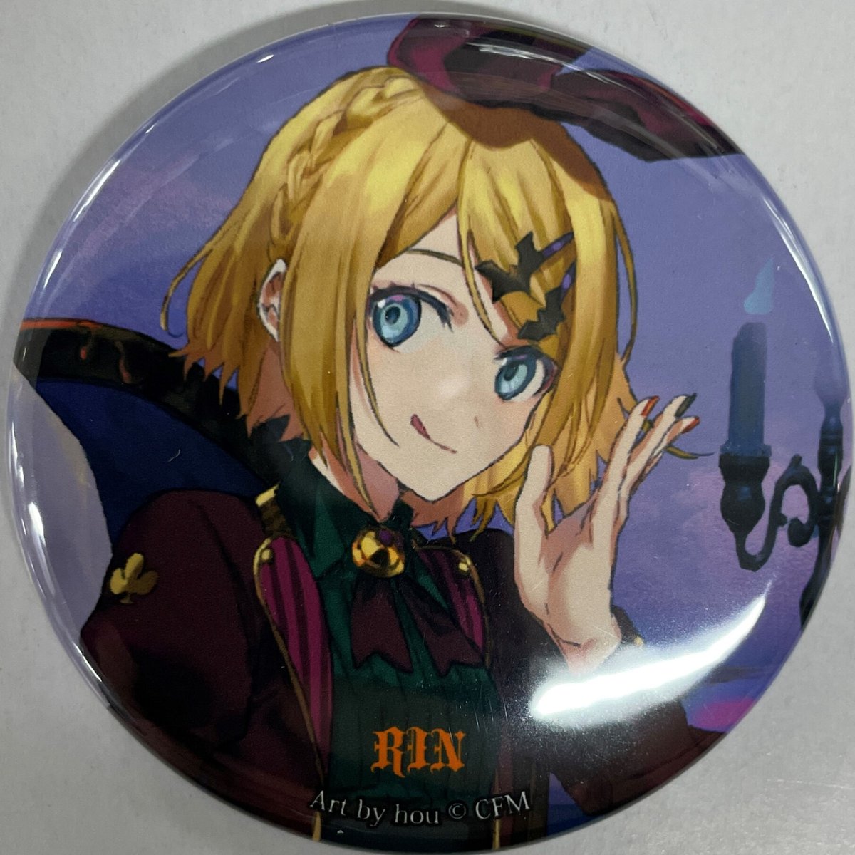 ボーカロイド 鏡音リン 缶バッジ HATSUNE MIKU Halloween Mad Tea