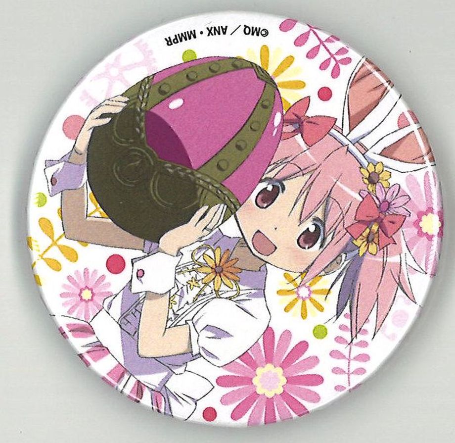 魔法少女まどか☆マギカ 鹿目まどか ローソン イースター バニー 缶バッジ 魔法少女まどか☆マギカ 鹿目まどか ローソン イースター バニー