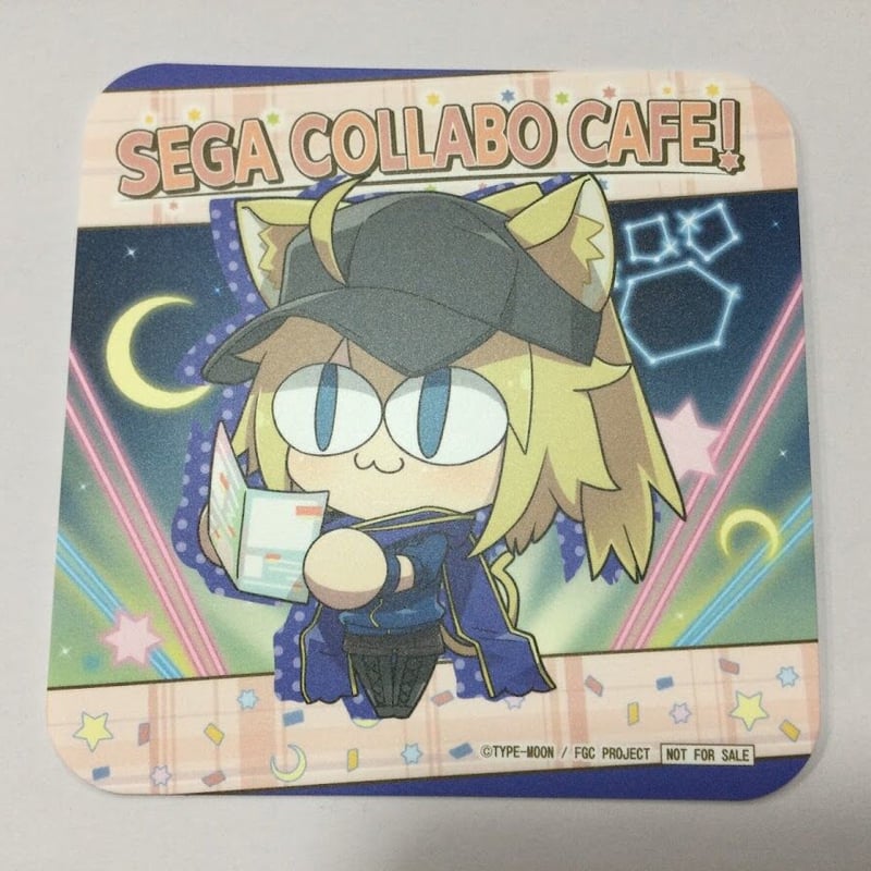 FGO Fate Grand Carnival 謎のネコX セガコラボカフェ コースター | 