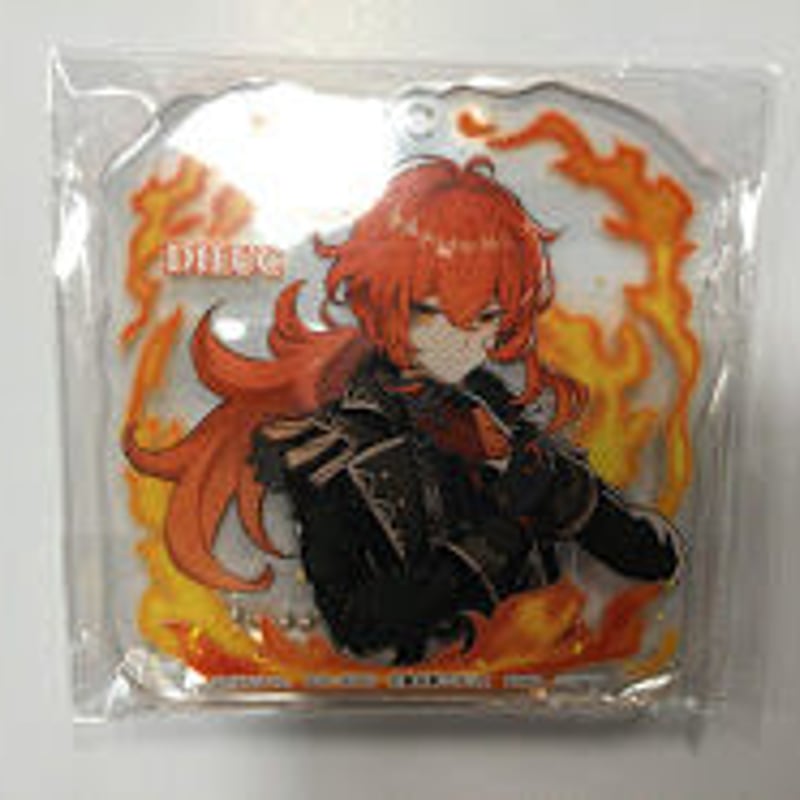 原神　缶バッジ　アクリルプレートキーホルダー　セガ　ナムコ 限定　ディルック 原神 ディルック セガ ナムコ限定 アクリルプレートキーホルダー | K