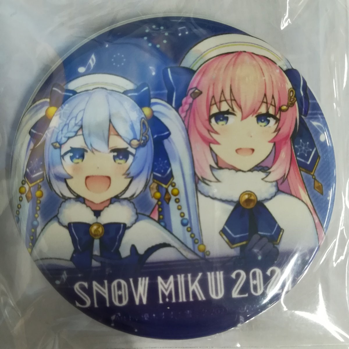 ボーカロイド 雪ミク＆巡音ルカ snowmiku2021 缶バッジ | K