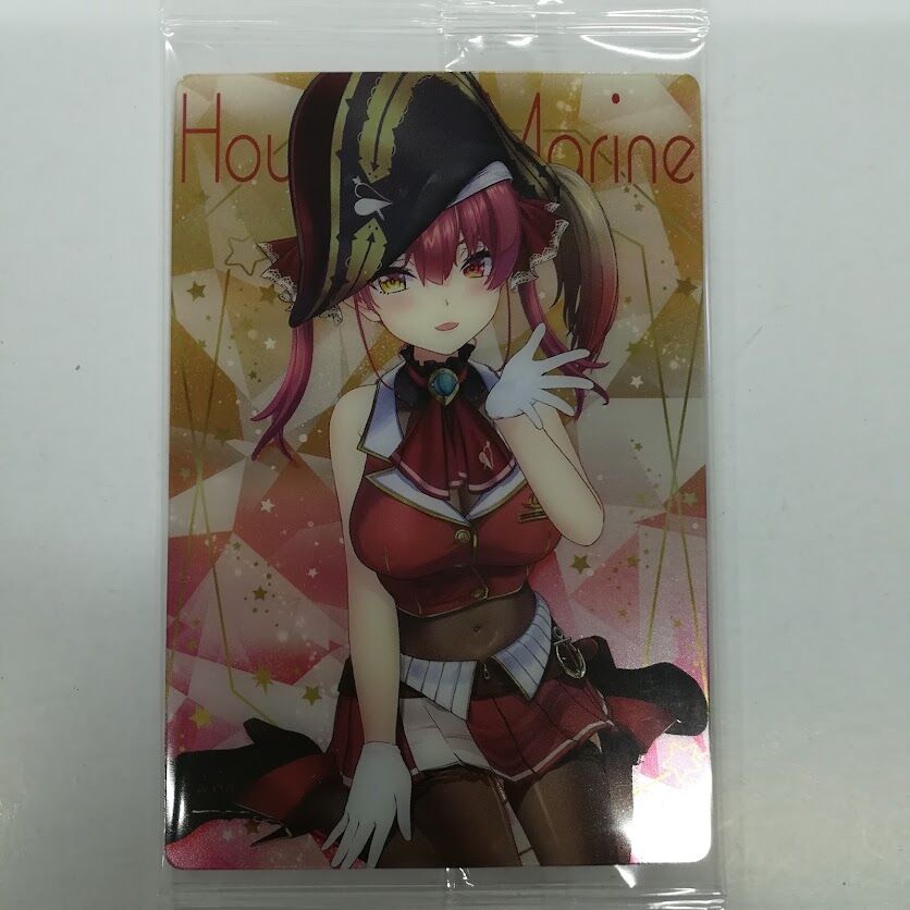宝鐘マリン フィギュア 缶バッジ ウエハース カード セット 宝鐘マリン