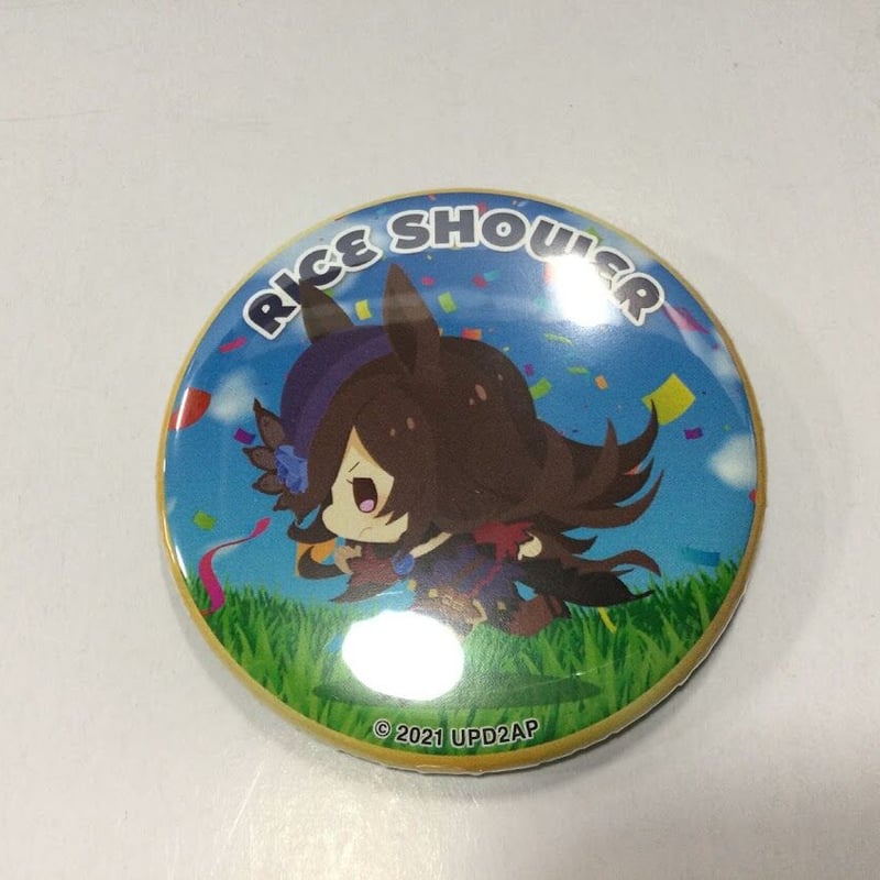 ウマ娘 きゃらドリ 缶バッジ ライスシャワー ウマ娘 ライスシャワー