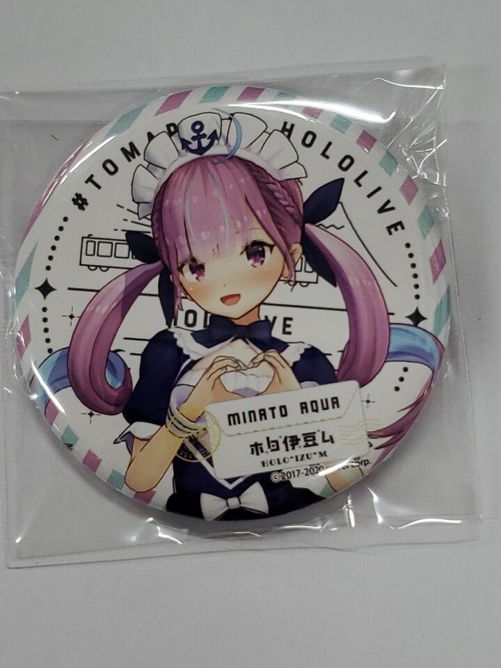 ホロライブ 湊あくあ ホロ伊豆ム 缶バッジ | K-BOOKS 秋葉原