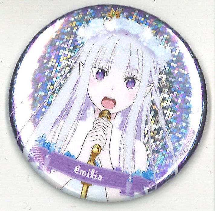 エミリアの誕生日生活 ハート型缶バッジ 3個セット コンプリート