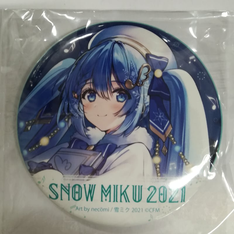 ボーカロイド 雪ミク snowmiku2021 nec?mi先生 缶バッジ | K-BOOKS