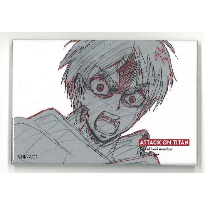 進撃の巨人 エレン WIT STUDIO スクエア缶バッジ original