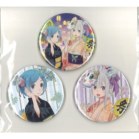 Re:ゼロから始める異世界生活 缶バッジ セット スクエア缶バッジセット（全7種） / Re:ゼロから始める異世界