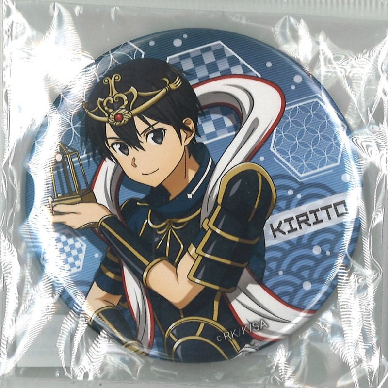 ソードアートオンライン カフェ 限定 缶バッジ キリト レア SAO 大阪