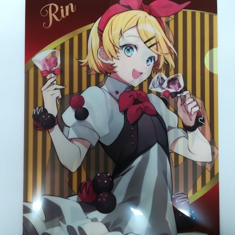 ボーカロイド 鏡音リン・鏡音レン クリアファイル Valentine Party