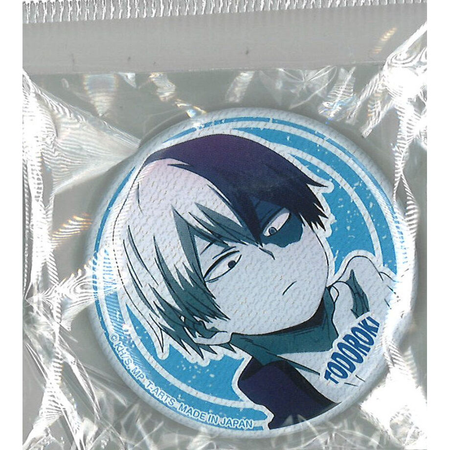 僕のヒーローアカデミア 缶バッジ 轟焦凍 (青顔UP) | K-BOOKS 秋葉原