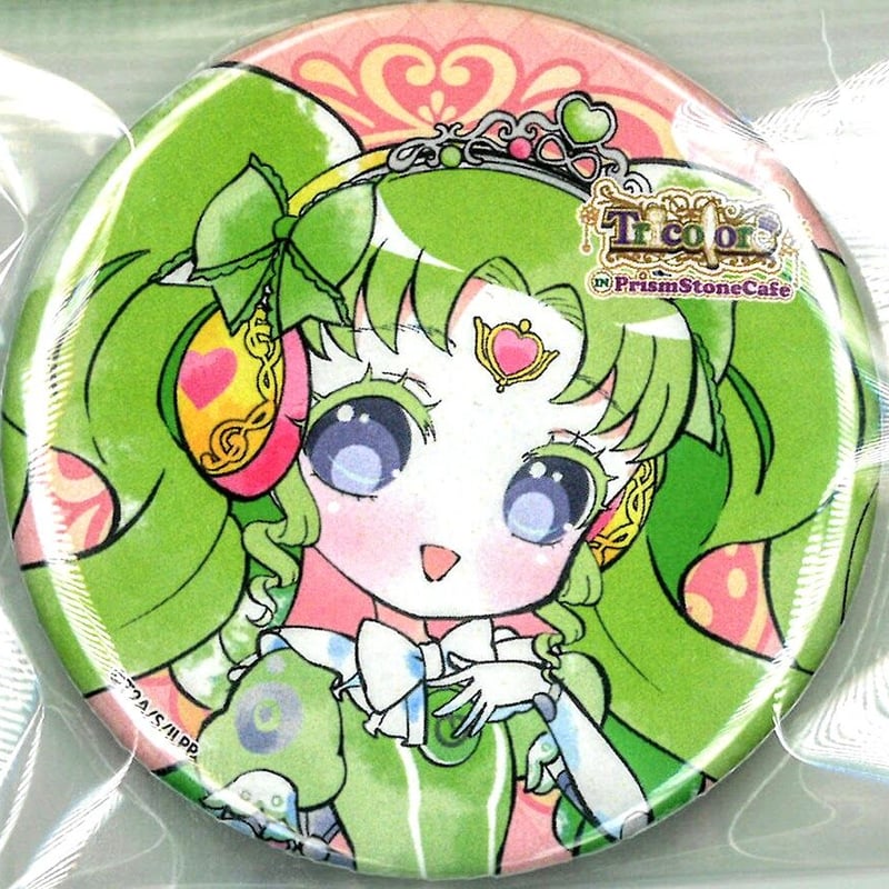 プリパラ缶バッチ(トリコロール) プリパラ トリコロール 単独カフェ in プリズムストーンカフェ