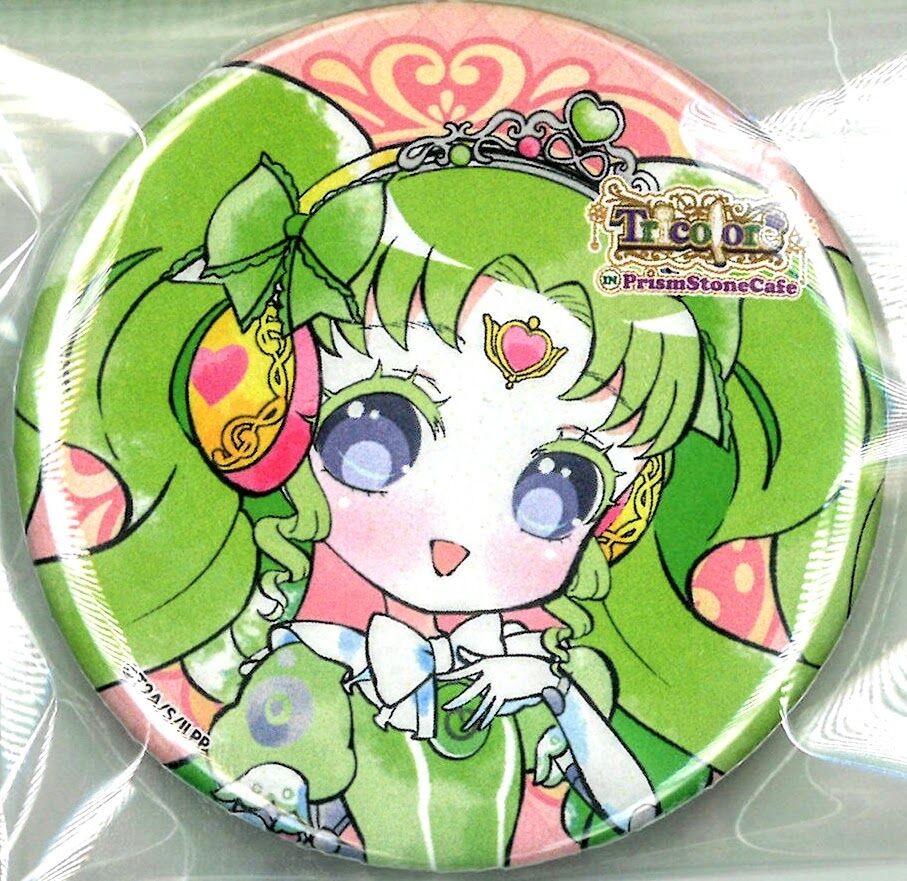 プリパラ缶バッチ(トリコロール) プリパラ トリコロール 単独カフェ in プリズムストーンカフェ