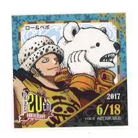 ONE PIECE 麦わらストア 連載20周年記念 2017年 365日ステッカー