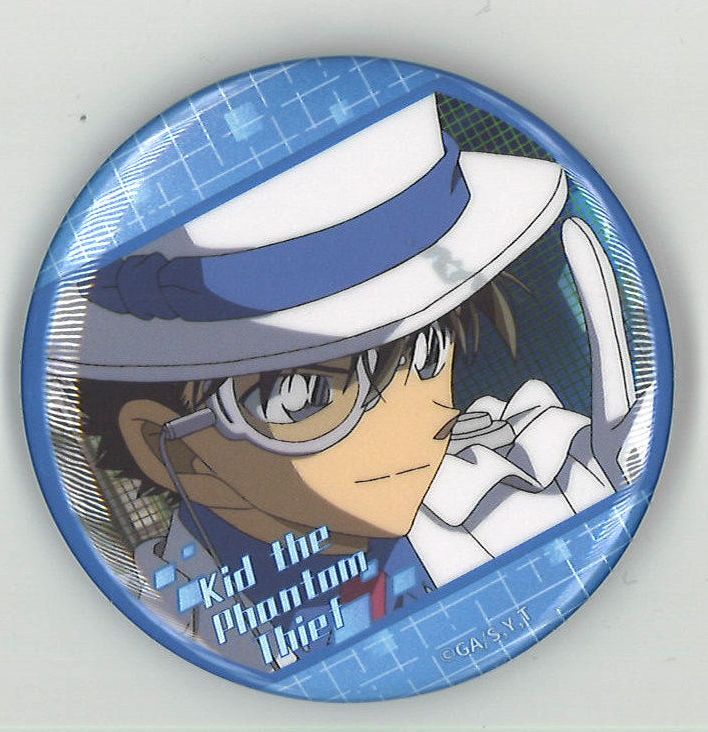 怪盗キッド　缶バッジ　一番カフェ 名探偵コナン 怪盗キッド 缶バッジ コナンカフェ 2024年 - メルカリ