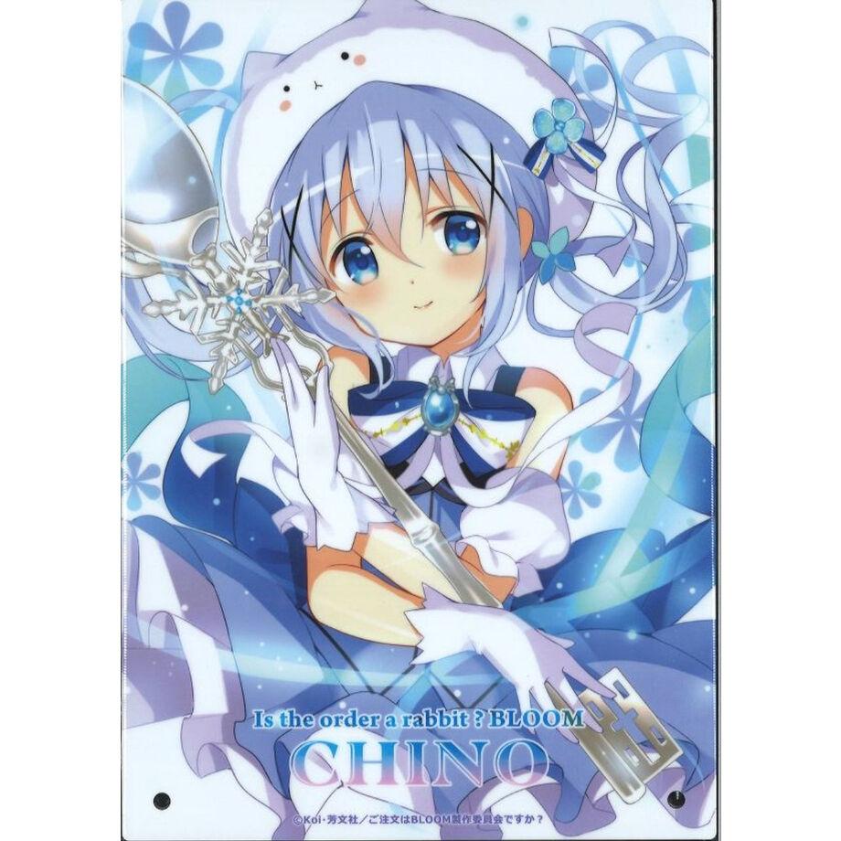 ご注文はうさぎですか？　ごちうさ　チノ　アクスタ　缶バ　ラバー　きゃらっとくじ きゃらっとくじ『ご注文はうさぎですか？BLOOM～Magical fantasy～』H