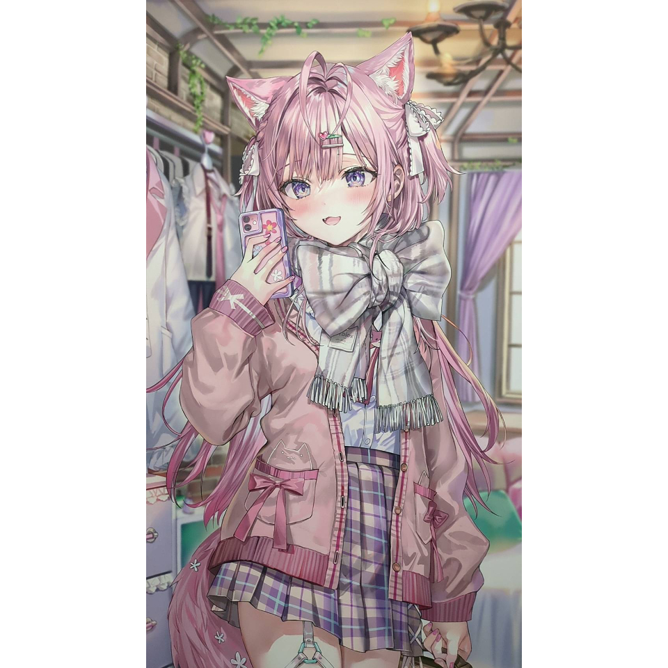 C105 さしみねこ屋　博衣こより　等身大タペストリー さしみねこ屋（ももこ先生）】”ホロライブ”博衣こより等身大