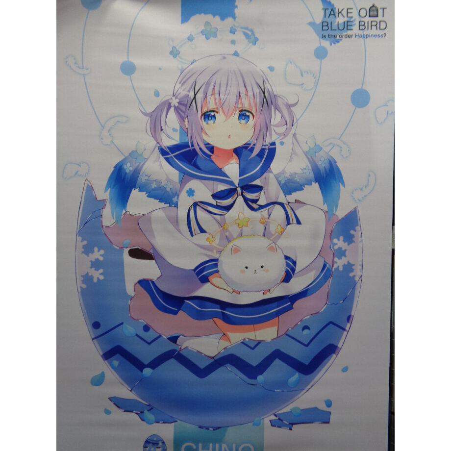 ご注文はうさぎですか？ BLOOM B2タペストリー チノ TAKE OUT BLUE BI...