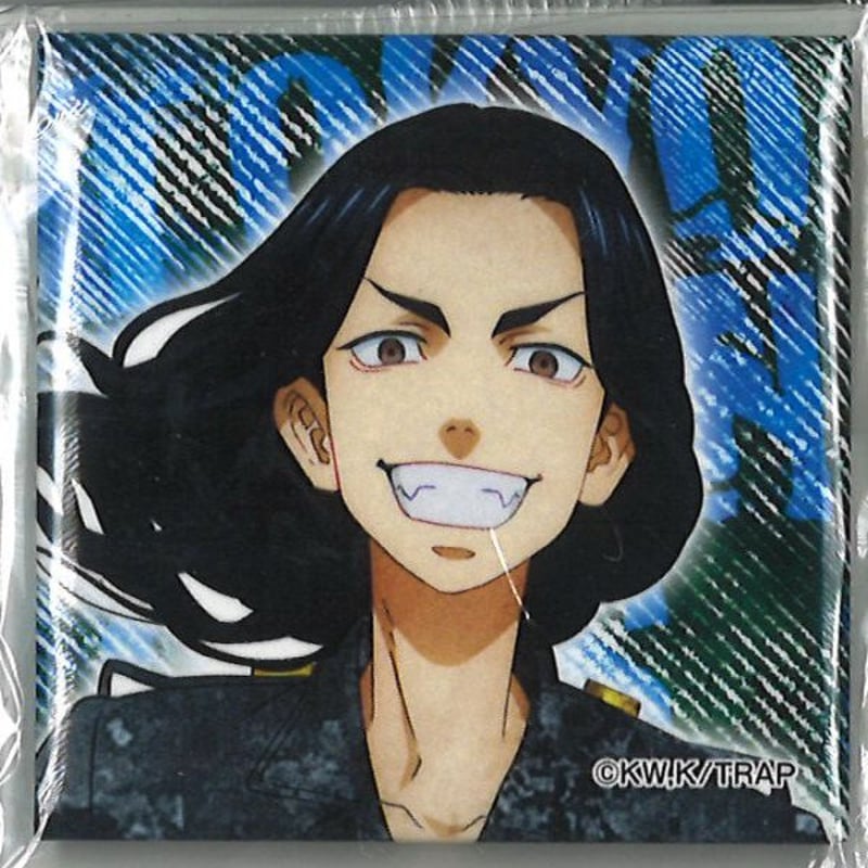 東京卍リベンジャーズ スクエア缶バッジ 場地圭介 | K-BOOKS 秋葉原