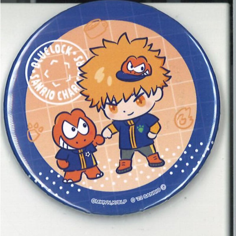 ブルーロック 國神錬介 サンリオ 缶バッジ ブルーロック×サンリオキャラクターズ トレーディング缶バッジ