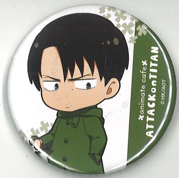 進撃の巨人 リヴァイ 缶バッジ リヴァイ兵長 缶バッジ アニメイトカフェ fit=scale-down,w=1200