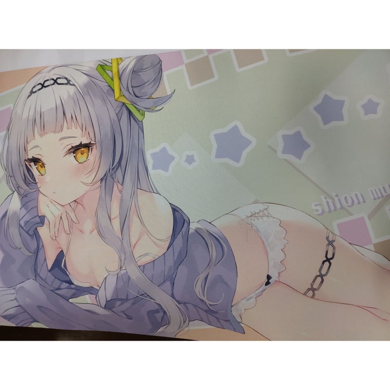 紫咲シオン　2周年記念ラバーマット 未開封】ホロライブ 活動2周年記念グッズ ラバーマット 紫咲シオン | K