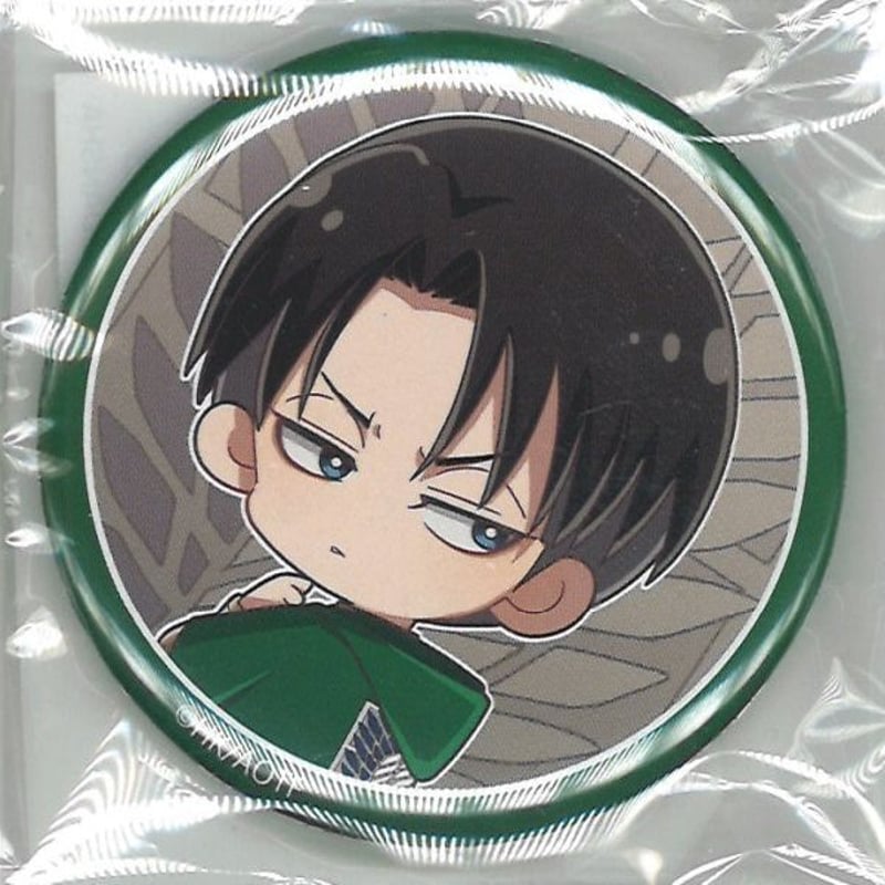 進撃の巨人× プリンセスカフェショップ 缶バッジ リヴァイ | K
