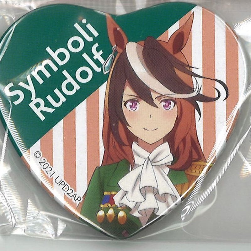 ウマ娘 シンボリルドルフ 缶バッジ キャラポップストア ウマ娘 キャラポップストア ハート缶バッジコレクション