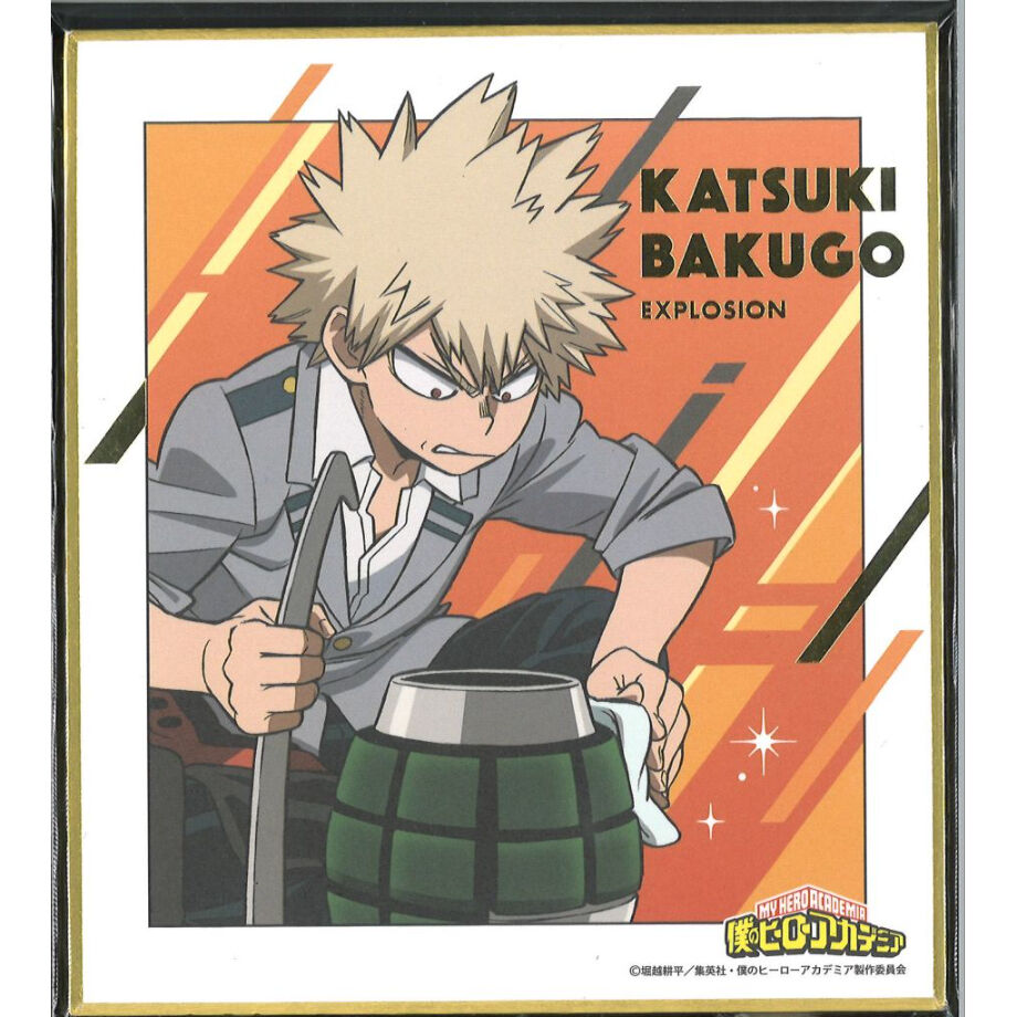 僕のヒーローアカデミア ミニ色紙 爆豪勝己 （手入れ） | K-BOOKS 秋葉原