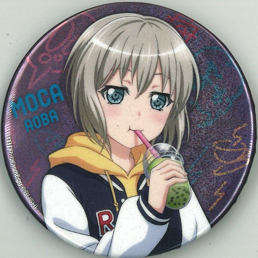 BanG Dream! （バンドリ！） 缶バッジ（ホロ） 青葉モカ | K