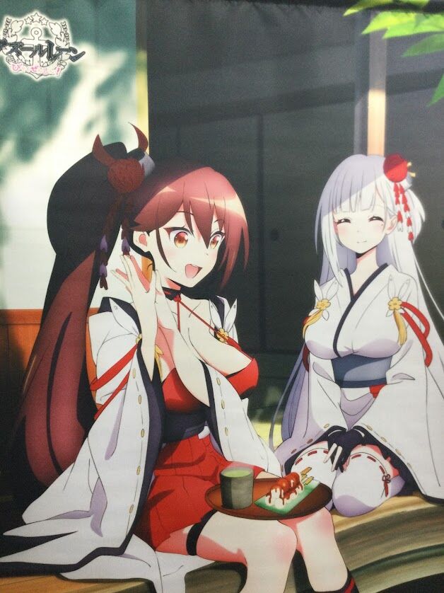 アズールレーン タペストリー 赤城 加賀 深崎暮人 アニメの女の子