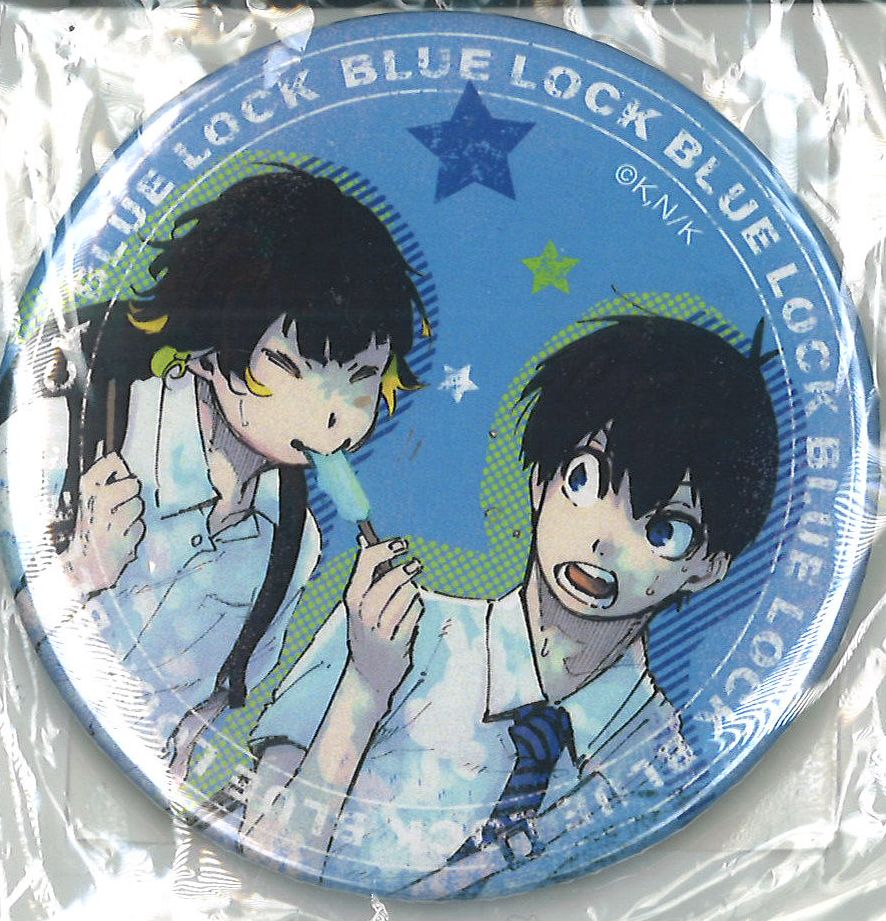ブルーロックくじ 第2弾 C-9 直径75mm 缶バッジ 潔世一 & 蜂楽廻 | K