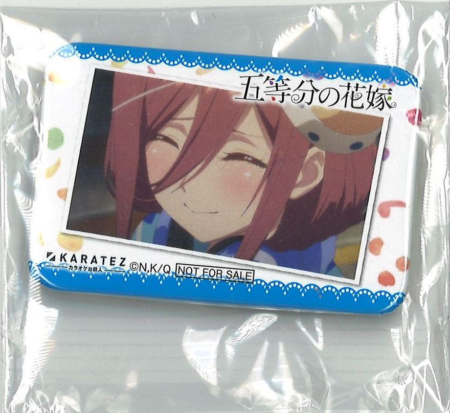 五等分の花嫁×カラオケの鉄人 ドリンク特典缶バッジ 中野三玖②