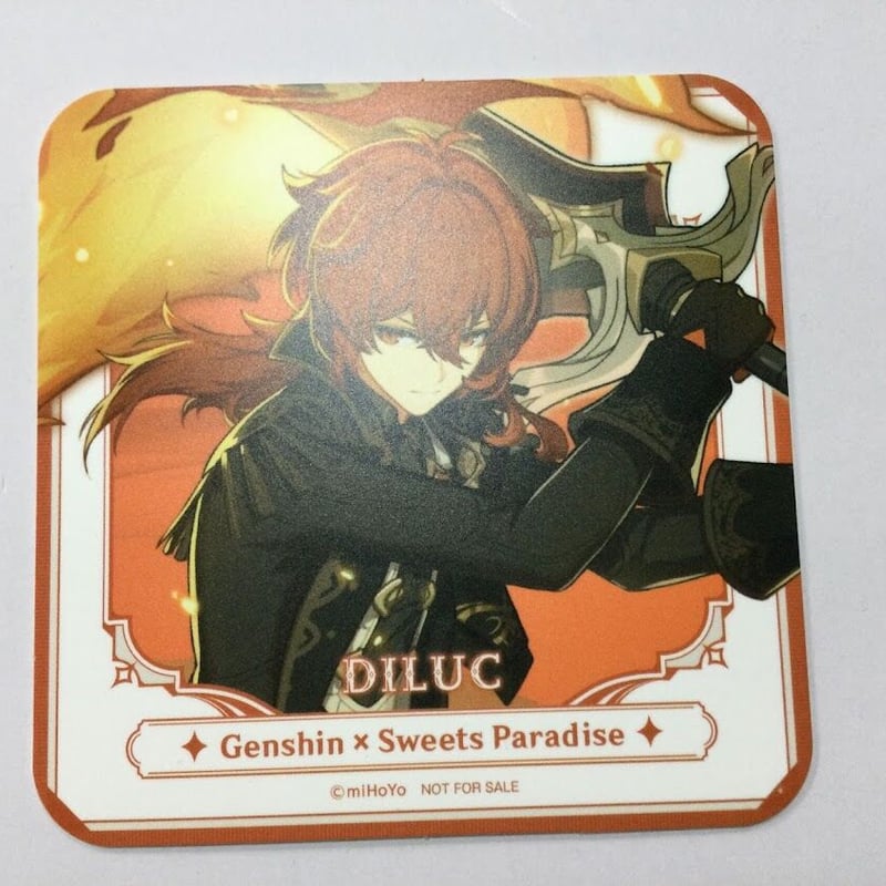 原神 ディルック スイパラ そよ風の饗宴 コースター | K-BOOKS 秋葉原