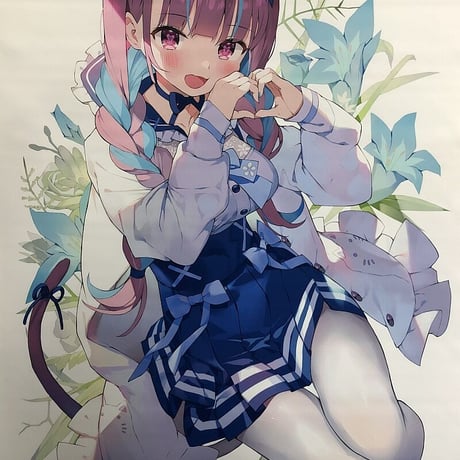 C97 まかろん大帝 がおう 下着湊あくあ タペストリー 会場限定