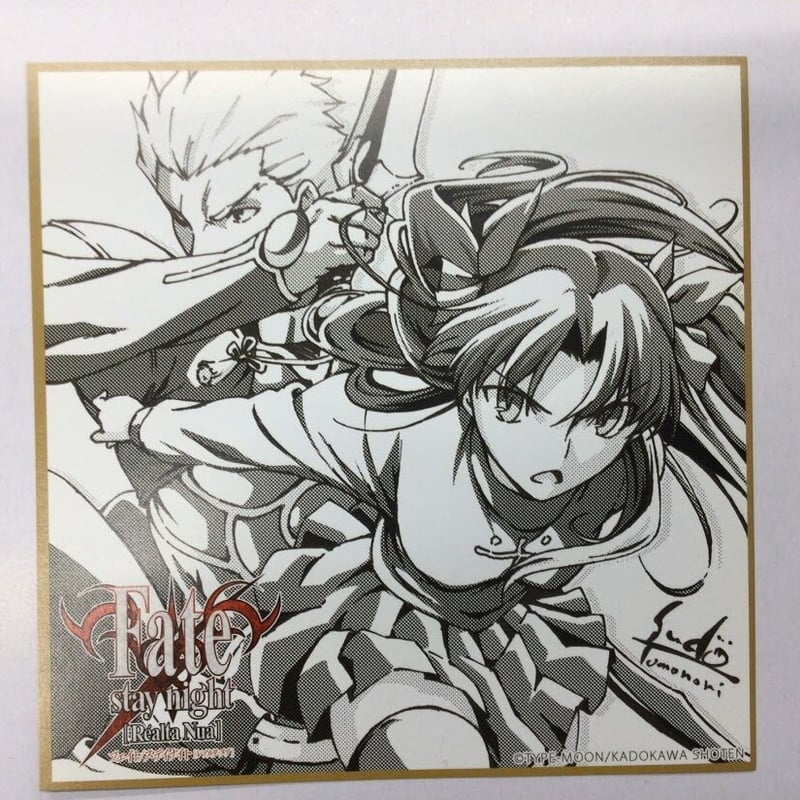 Fate staynight 色紙風カード Fate staynight 色紙風カード