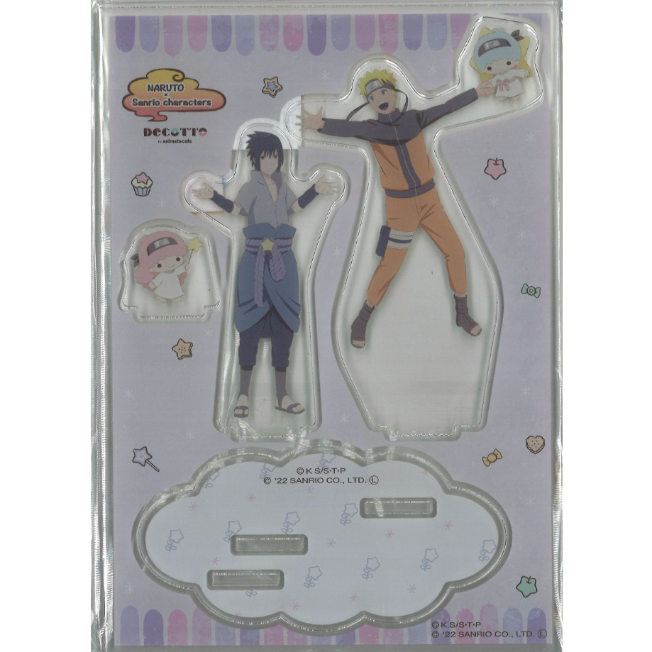 NARUTO ナルト サスケ アクリルジオラマ サンリオ アニメイトカフェ NARUTO ナルト サスケ アクリルジオラマ サンリオ アニメイト