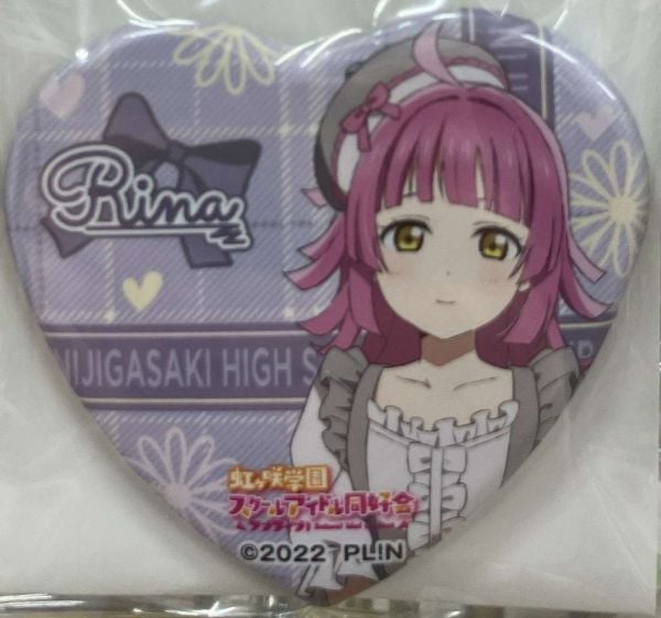 虹ヶ咲8th　天王寺璃奈　缶バッジ　ライブコンセプトデザイン×14個 ラブライブ！虹ヶ咲学園スクールアイドル同好会 ハート缶バッジ フリル