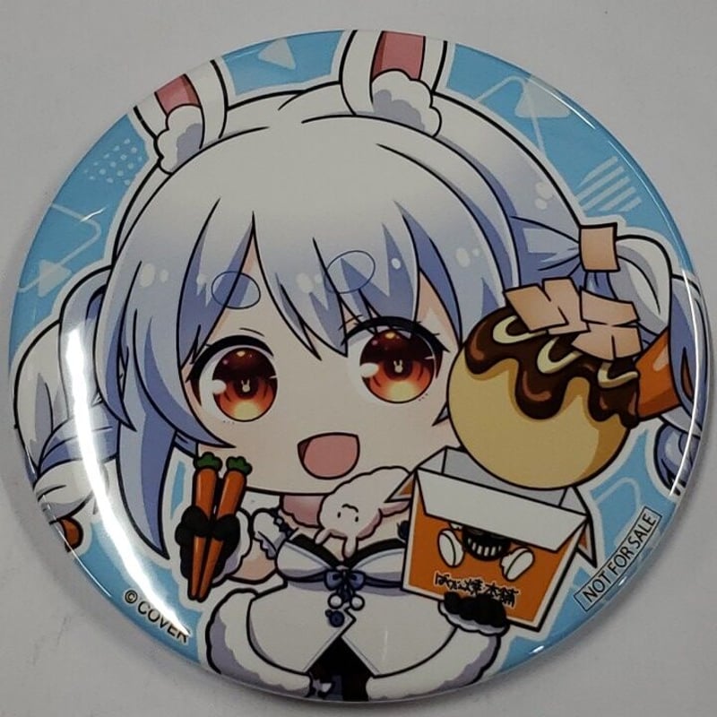ホロライブ 兎田ぺこら ばくだん焼 プライズ缶バッジ 76㎜ | K