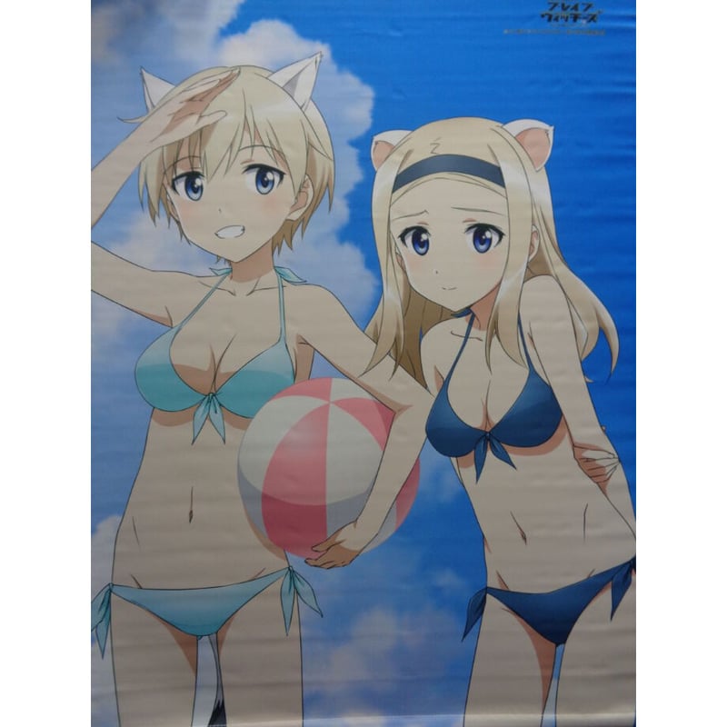 ブレイブウィッチーズ B2タペストリー （二パ＆サーシャ/水着） | K