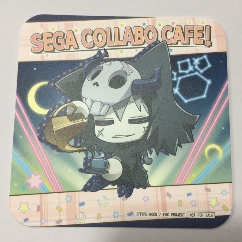 fgo セガカフェ　コースター FGO Fate Grand Carnival 謎のネコV セガコラボカフェ コースター |